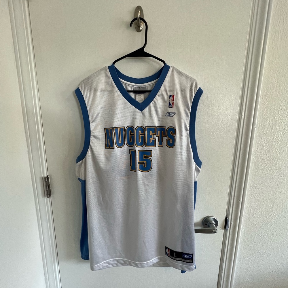 Reebok Denver Nuggets Carmelo Anthony Jersey Printed Large